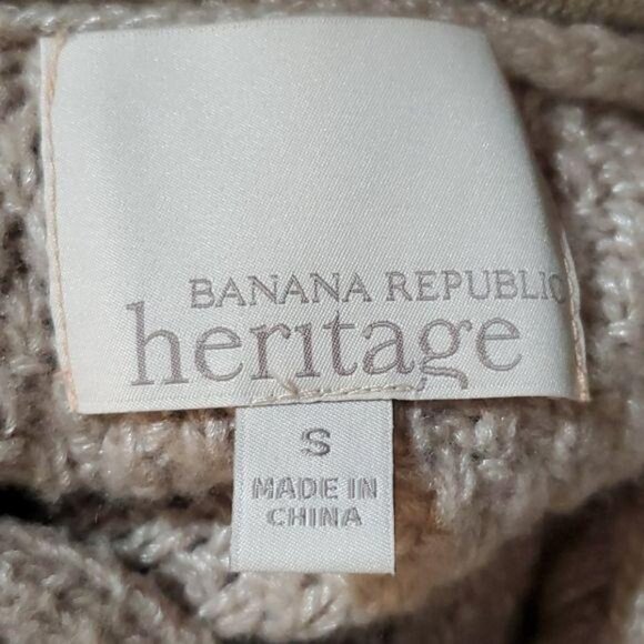 Banana Republic Heritage Sweater Wool Cable KNIT CARDIGAN WOMAN'S WOMEN'S Small - Picture 5 of 9